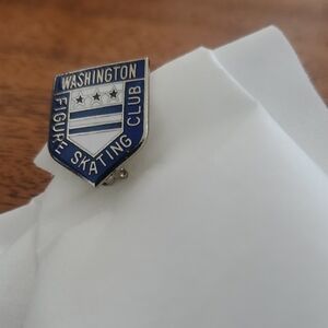 Washington Figure Skating Club Blue and Silver Pin